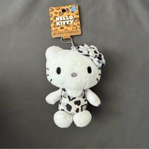 Sanrio Leopard printed Hello Kitty Plush/Keychain